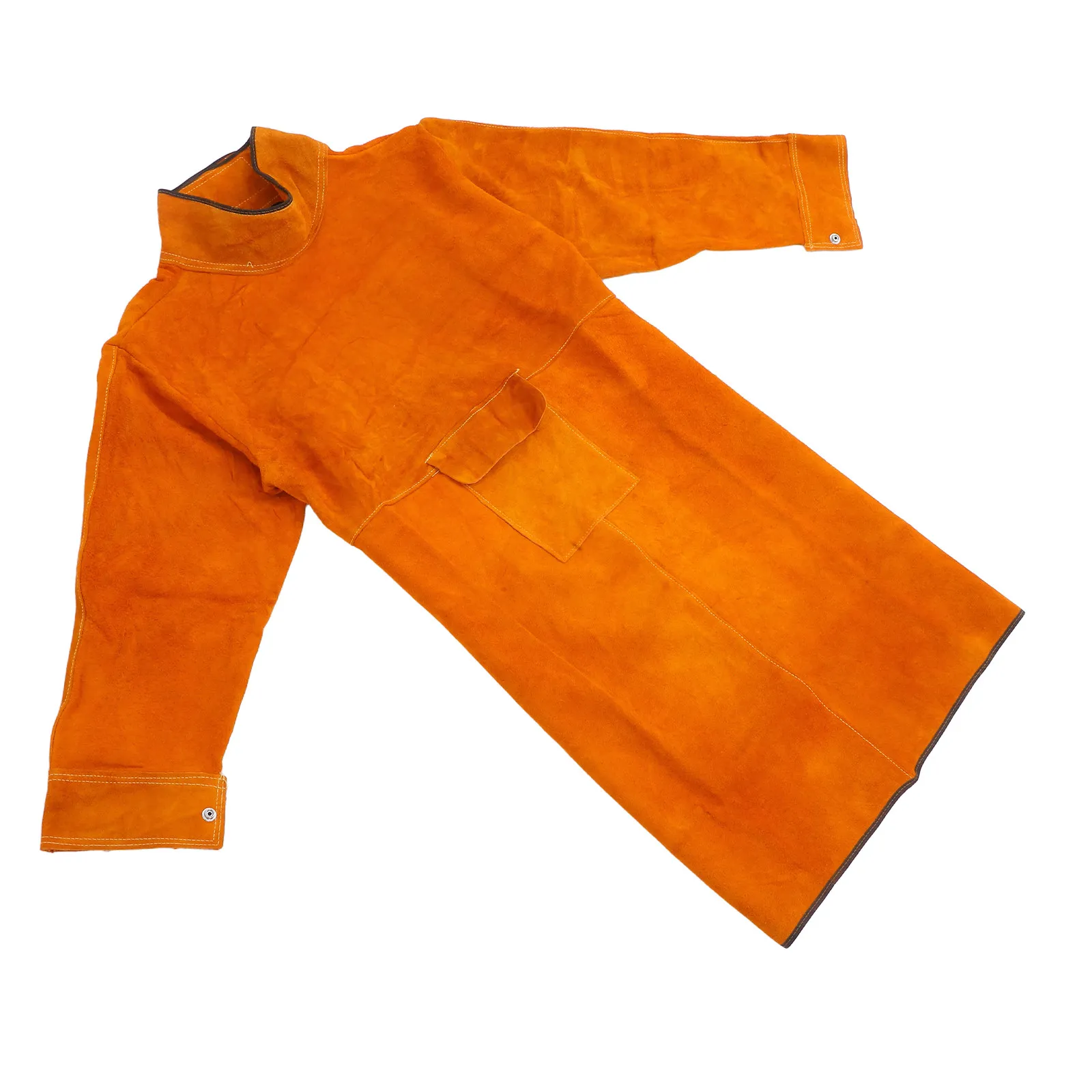 

Welding Protective Apron Heavy Duty Cowhide Heat Resistant Fireproof Spatter Proof for Welders Grilling Woodworking Workshop