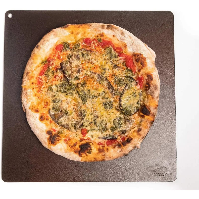 

Pizza Steel Baking Sheet-"The Emperor"-15" x 15" x 1/2." 32 Pounds of Carbon Steel, Made in USA, great for creating a Wo
