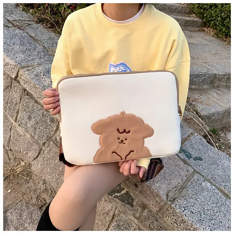 Ins Wind Cute New Fat Sheep Bolsa para laptop de 13/15 polegadas Armazenamento plano 11 Liner Bolsa InsiPad Manga protetora