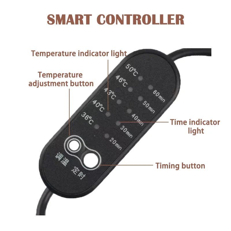 Eye Mask Massager Tourmaline Jade Stone Eye Electric Massage Heat Therapy Germanium Infrared Relaxation Health care Gift
