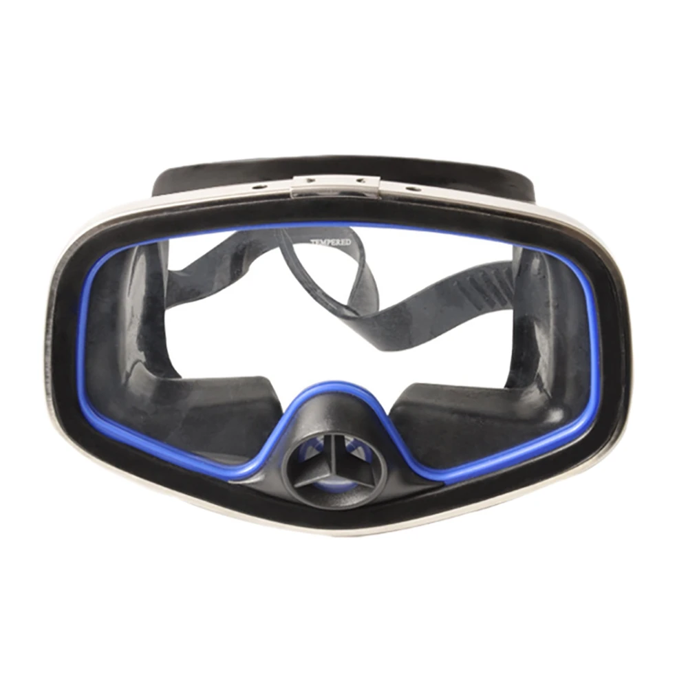 T22C  Scuba Diving Classic Free Dive One-Window Silicone Purged Mask Black Nose Valve Large Frame Adult Diving Mask
