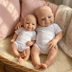 33CM/42CM Unpainted Reborn Dolls Boy/Girl Full Body Soft Silicone Bebe Reborn Doll Toys For Kid's Christmas Gifts Reborn Baby