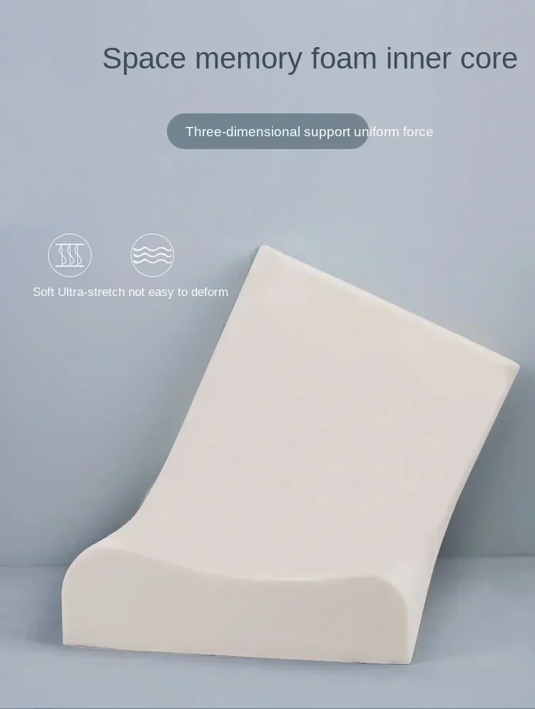 Langes Kissen Memory Foam Bettwäsche Kissen Nackenschutz langsames Rück prall geformtes Mutterschaft kissen zum Schlafen ortho pä dische Kissen – Detail 7
