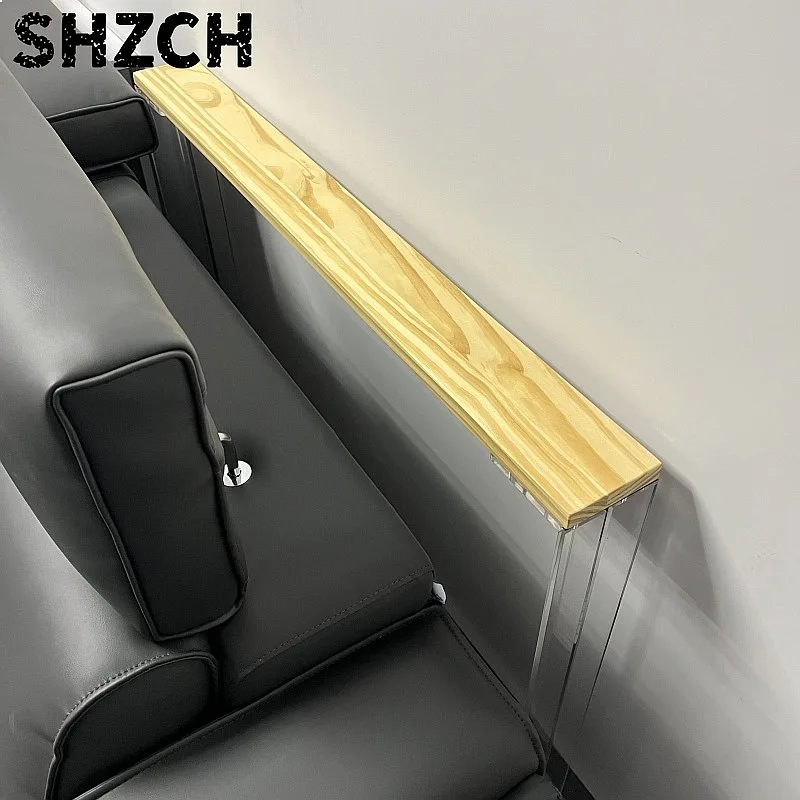 Ultra-Thin Acrylic Wood Floating Sofa Back Shelf Narrow Entryway Wall Mounted Rack