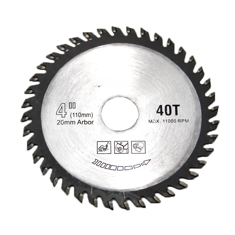 4-inch 40-tooth carbide woodworking saw blade 110*20*40T woodworking cutting 40T cutting piece