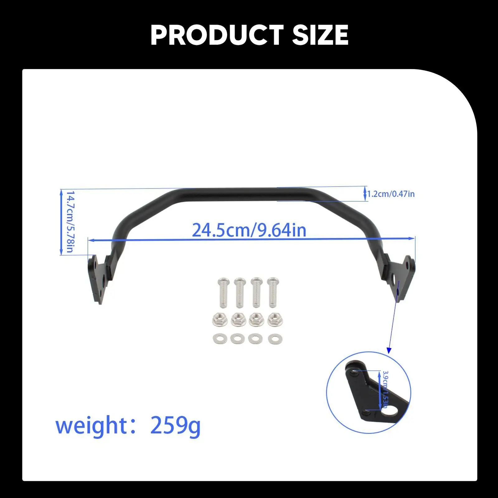 

Motorcycle Phone Holder Bracket Aluminum Alloy Support Bar Navigation Plate for BMW R1200GS R1250GS ADV