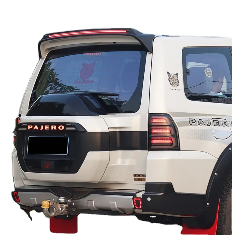 

Spoilers & Wings Signal Blinker Auto Tail Spoiler Shogun Back Top Fixed Wind Wing For Mitsubishi Pajero V97 V93