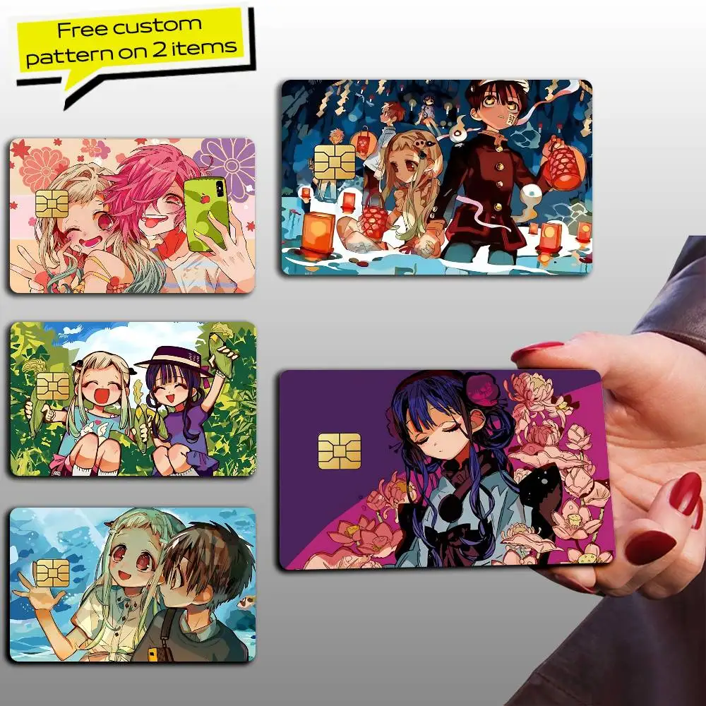 Nene T-Toilet-Bound H-Hanako-kun Card Stickers for Bank Access Protective Waterproof Film Cover Sticker Gift