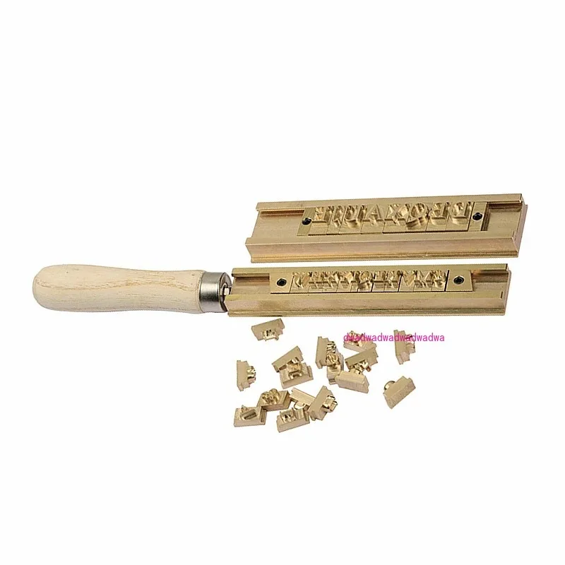 DIY Flexible Customized Logo Mould, T-Slot Shape, Hot Stamp Foil Copper Mold with Letters Numbers Symbols Press