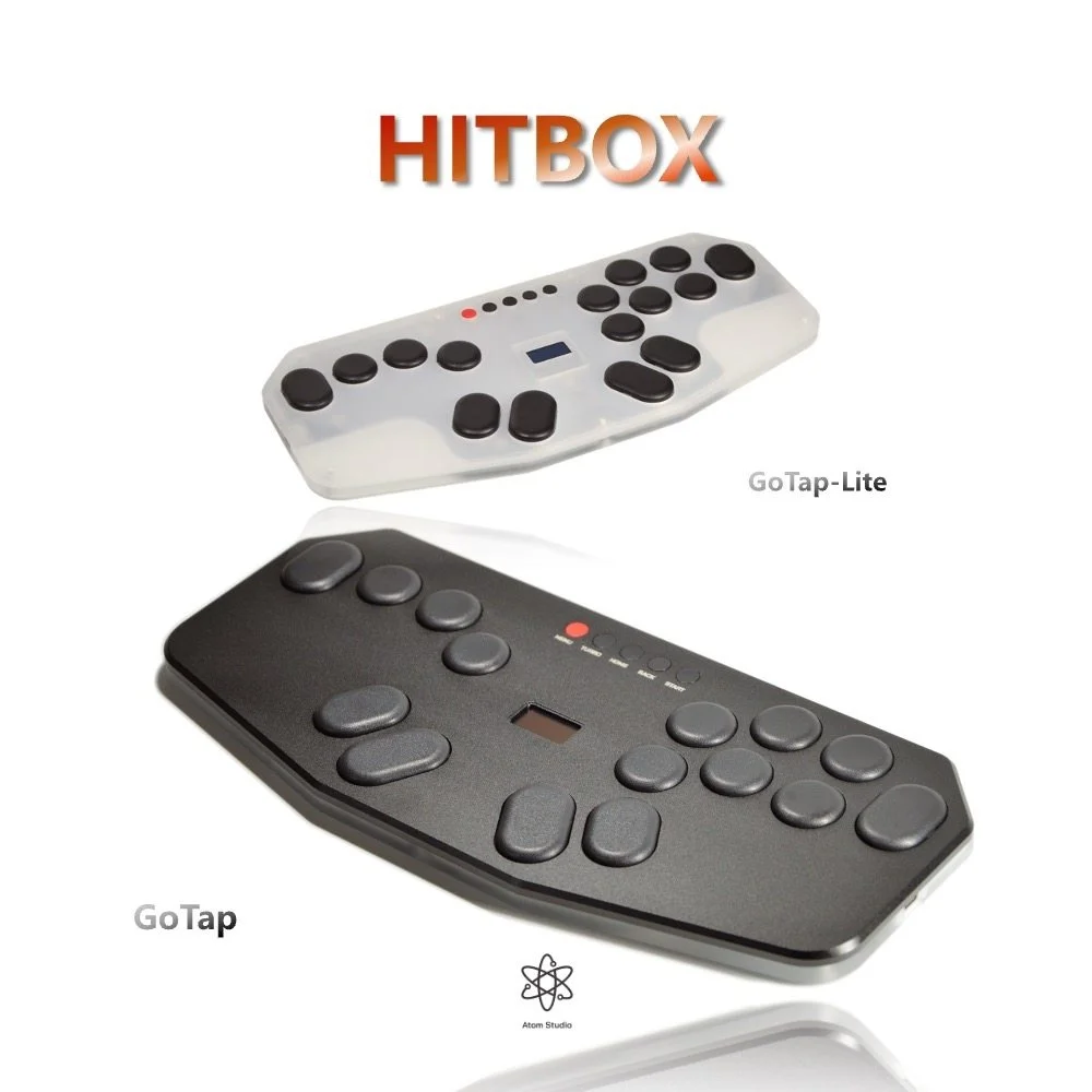 Hitbox-GoTap Portable Fighting Game Controller Falcon Low Profile Switches Street Fighter 6 Arcade Stick for PS4 Steam PC Switch