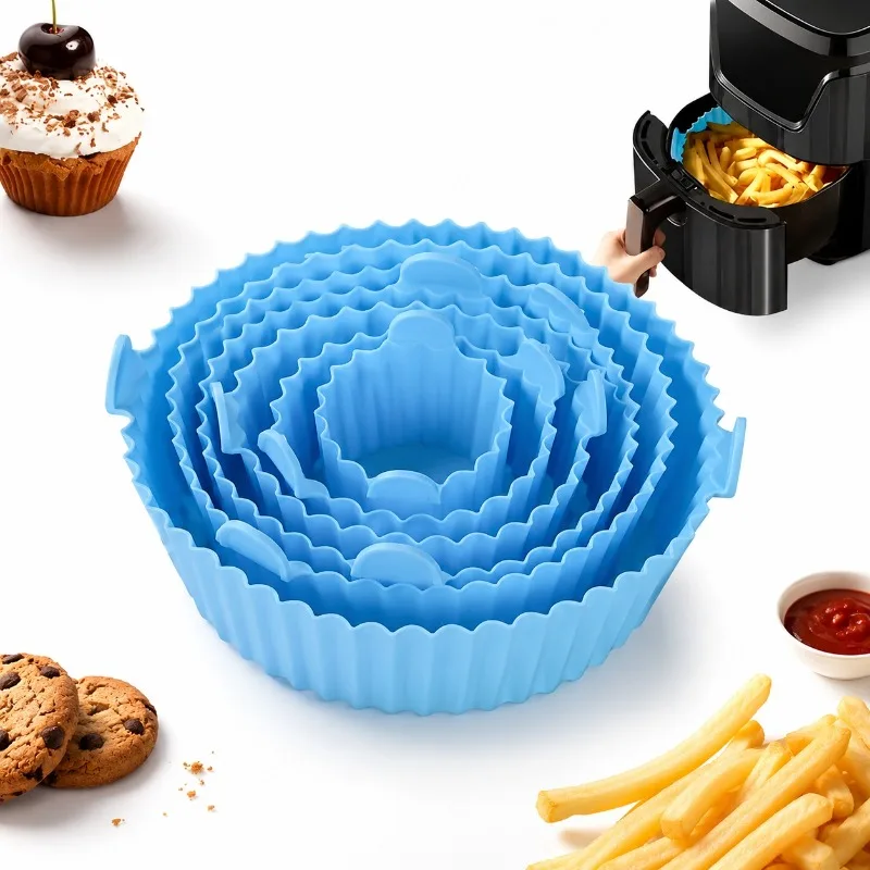 Air Fryer Silicone Tray Baking Mat Replacement Liner Pot Holder Grill Pan For Healthy Cooking Accessory Tool Kit Set Pro Max Pro