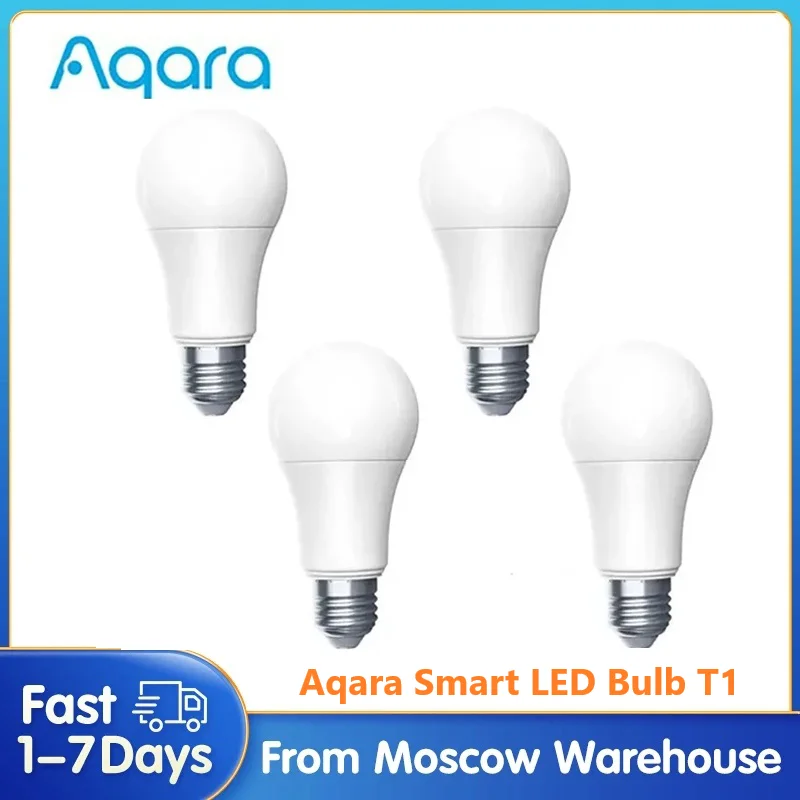 Aqara Smart LED Bulb T1 Zigbee 3.0 Bluetooth E27 2700K-6500K 220-240V Smart Home Lamp Light For Mijia Xiaomi Home Homek APP