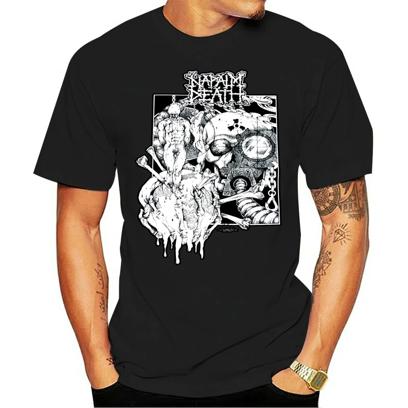 NAPALM DEATH Harmony Corruption T-SHIRT - Nuevo y Oficial Round Collar Short Sleeve T Shirt  top tee(2)