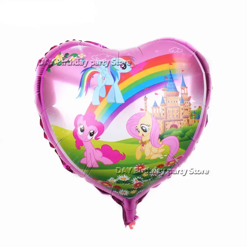 Mijn schattige kleine pony folie ballonnen kit gelukkige verjaardag jaar nummer 32 inch 1-9 roze strik meisjes gunsten pony globlos kraamcadeau