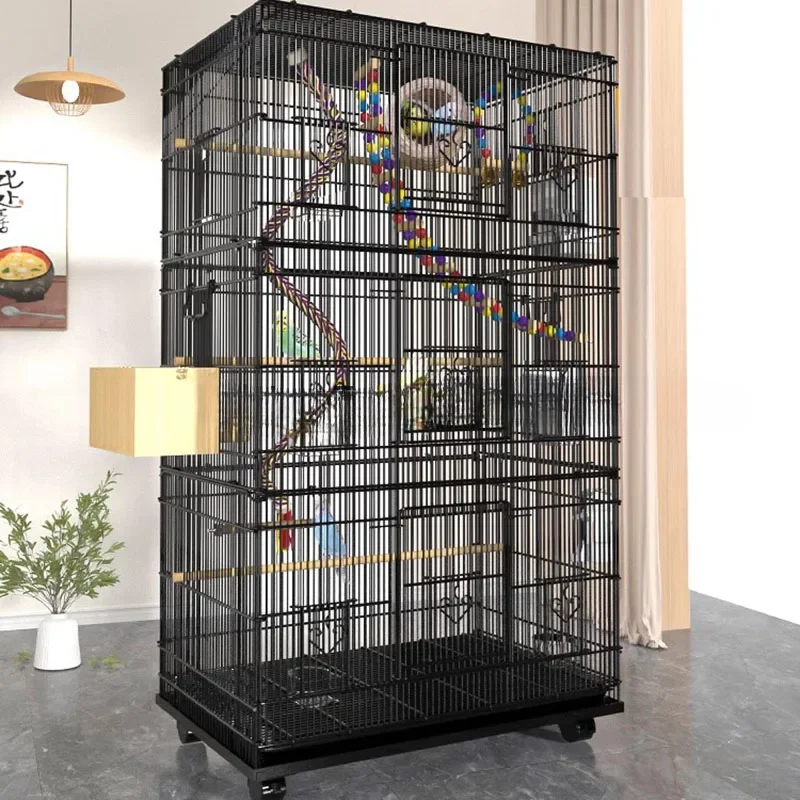 Parrot Metal Bird Cage Perches Accessories Lovebird Pigeons Bird House Outdoor Parakeet Maisons Et Habitats Outdoor Garden Hut