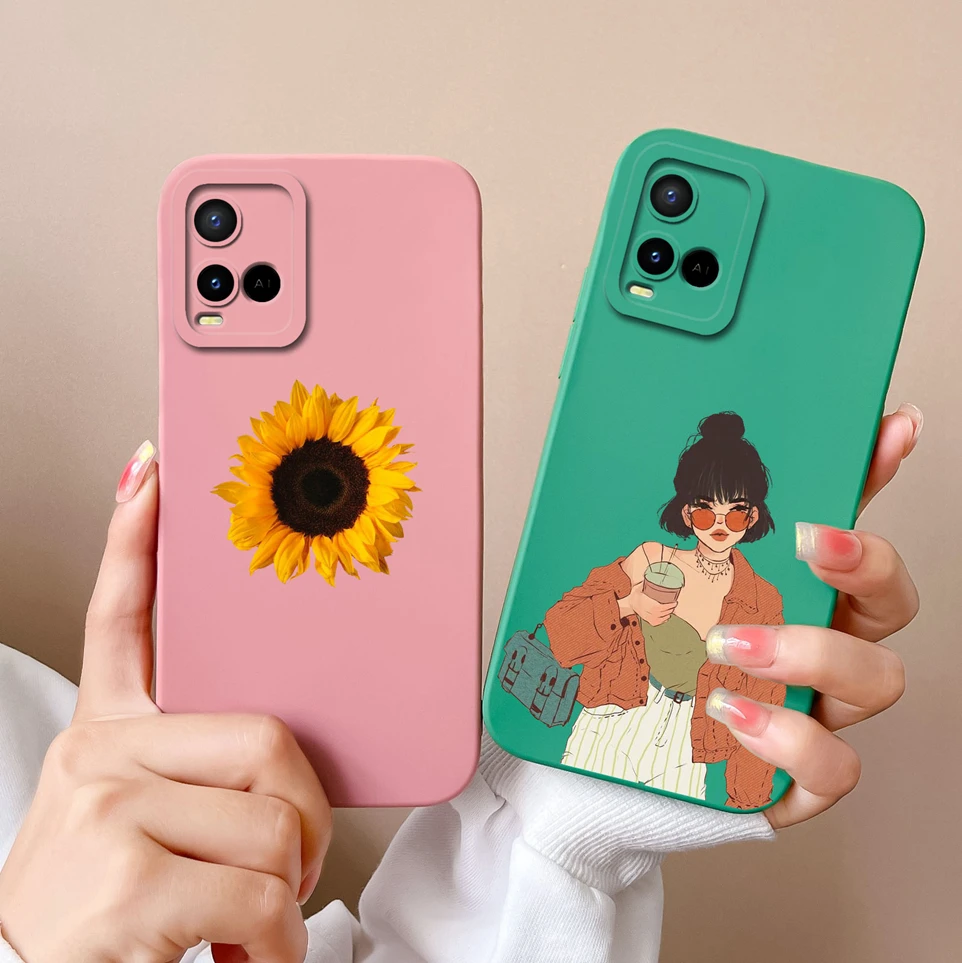 Lovely Cat Coque For Vivo Y21 2021 Y21S 4G Y33S Y33T Soft Silicone Back Cover Protective Funda For Y 21 S Y 33S Y 33T Phone Case