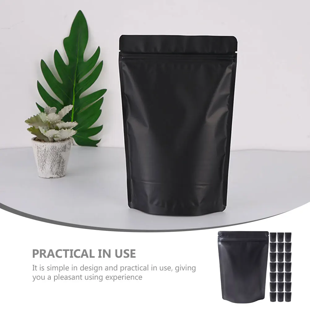 

100pcs 10x15cm Black Thick Aluminum Foil Resealable for Food Snacks C y Jewelry Grain Storage Pouches Gifts