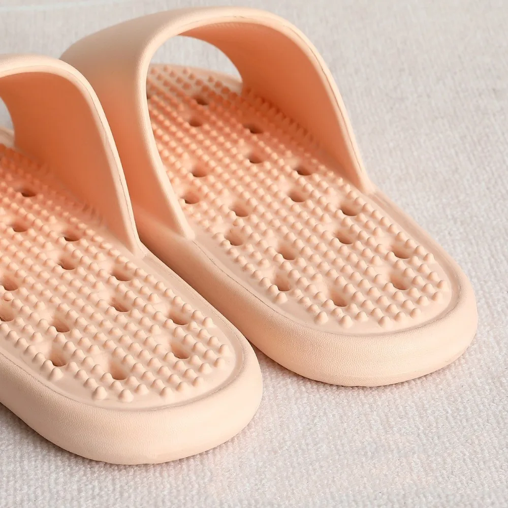 

Soft Anti Slip Flat Slippers Hollow Anti Odor Flip Flops Open-toe Beachwear Shoes Slippers Women Men Summer