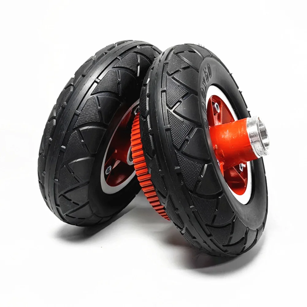 

Заднее колесо с твердой шиной 200x50 для ременного привода 8-дюймового электрического скутера с ободом из алюминиевого сплава и устойчивой осью 10 мм