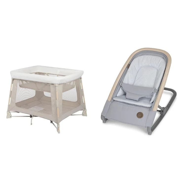 

Swift Play Yard, Rocker 2-в-1 Classic Oat & Kori, Classic Slate