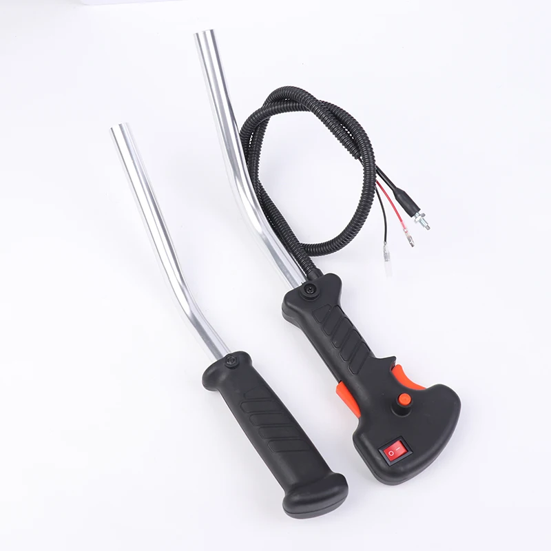 1 Set For Gasoline Brush Cutter Grass Trimmer Tube Handle Throttle Trigger Cable Manual Throttle Switch Assembly