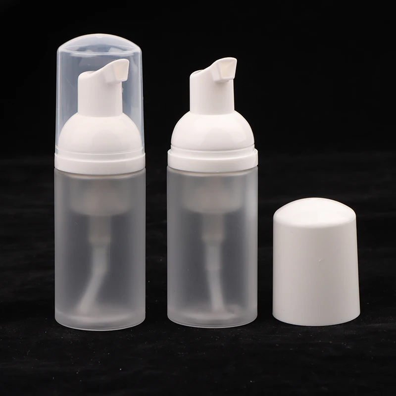 Dispensador de espuma pequeño, botellas con bomba de plástico, Mini botella vacía rellenable de jabón para viaje, limpieza, embalaje de cosméticos, 30ml, 1 ud.