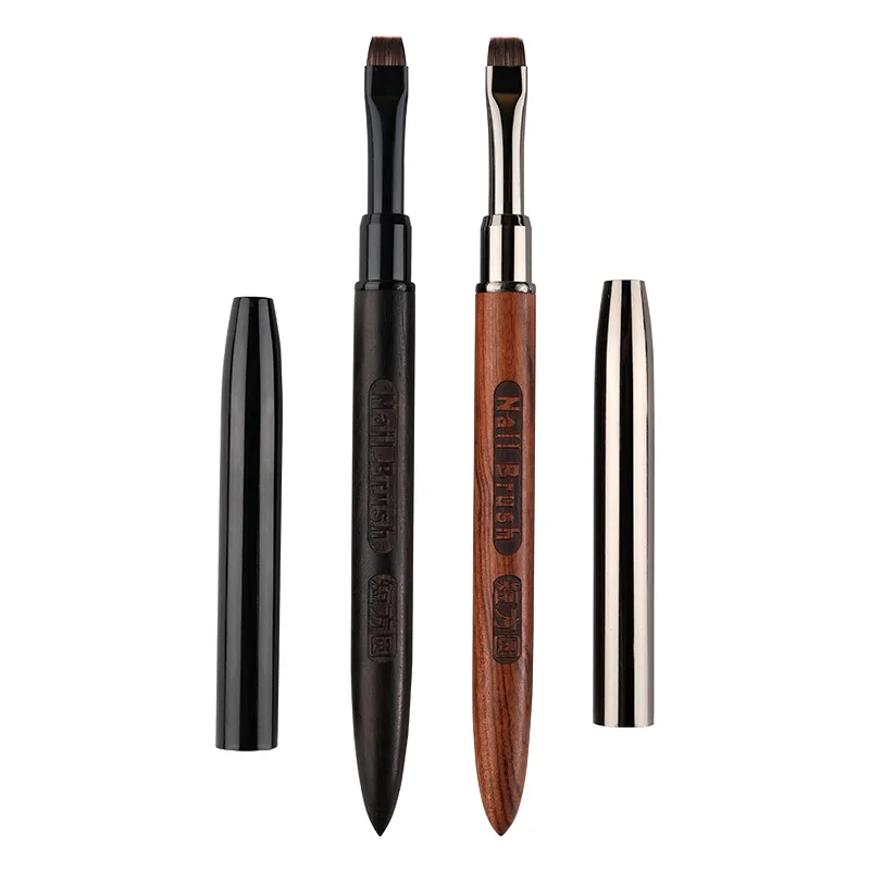 1/2 قطعة خشب الصندل هلام اللوحة فرشاة مسمار الفن ل هلام تلميح تمديد الاكريليك منشئ ملحق مسمار فُرش رسم هلام فرشاة الأظافر #3