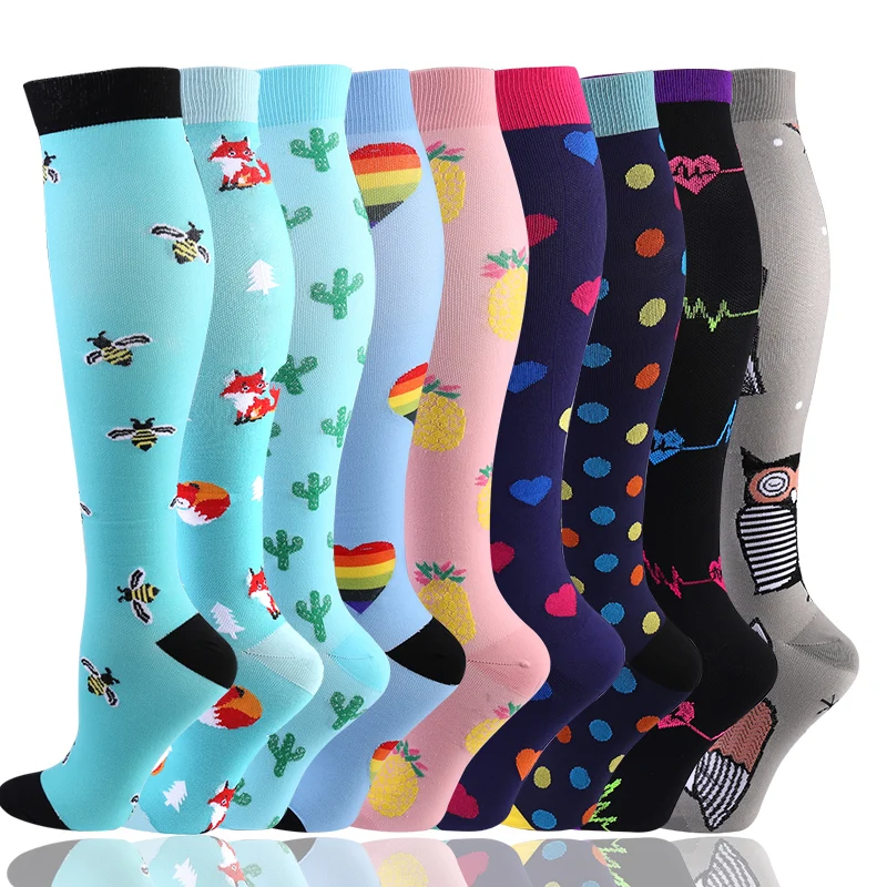 S-XXL Large Size Compression Socks Doctor Nurse Golfs Tube Fit Medical Edema Diabetes Varicose Veins Soccer Men Stockings