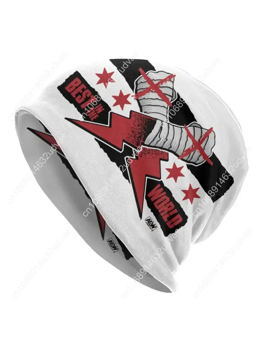 

Cm Punk Aew Best in The World Caps Hip Hop Street Skullies Beanies Hat Fashionable Unisex Pullover Hat