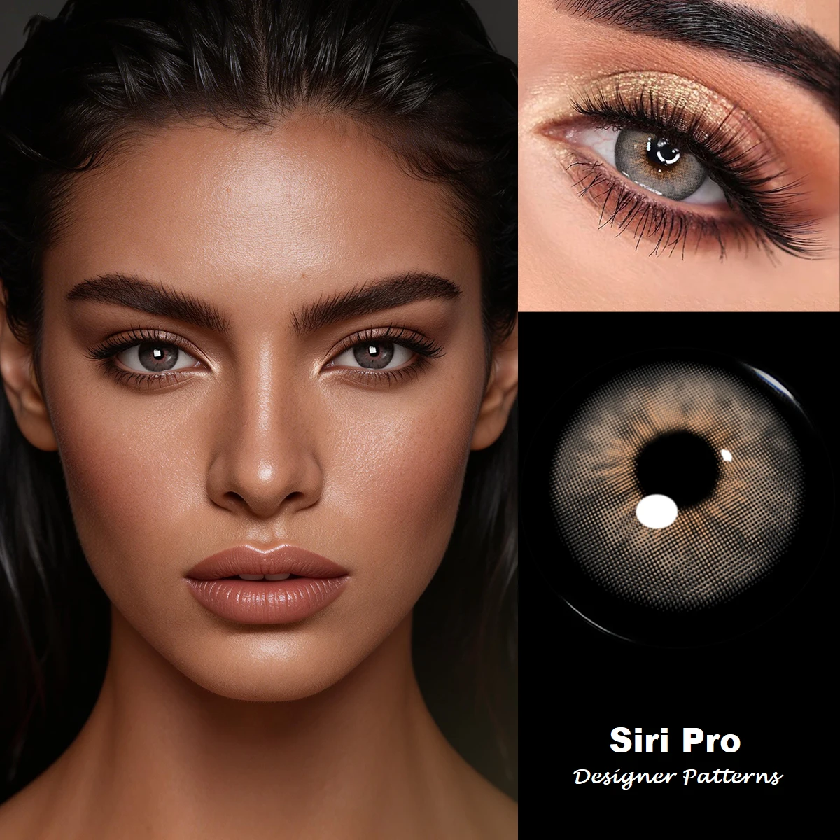 Visuashow Siri Pro 1 Paar Weiche Farbige Kontaktlinsen Halbjährlich Tragbar Einweg mit Natürlichem Aussehen und Komfort Perfekt für die Schönheit der Augen, ideal für den täglichen Gebrauch und das Make-up für Frauen – Detail 1