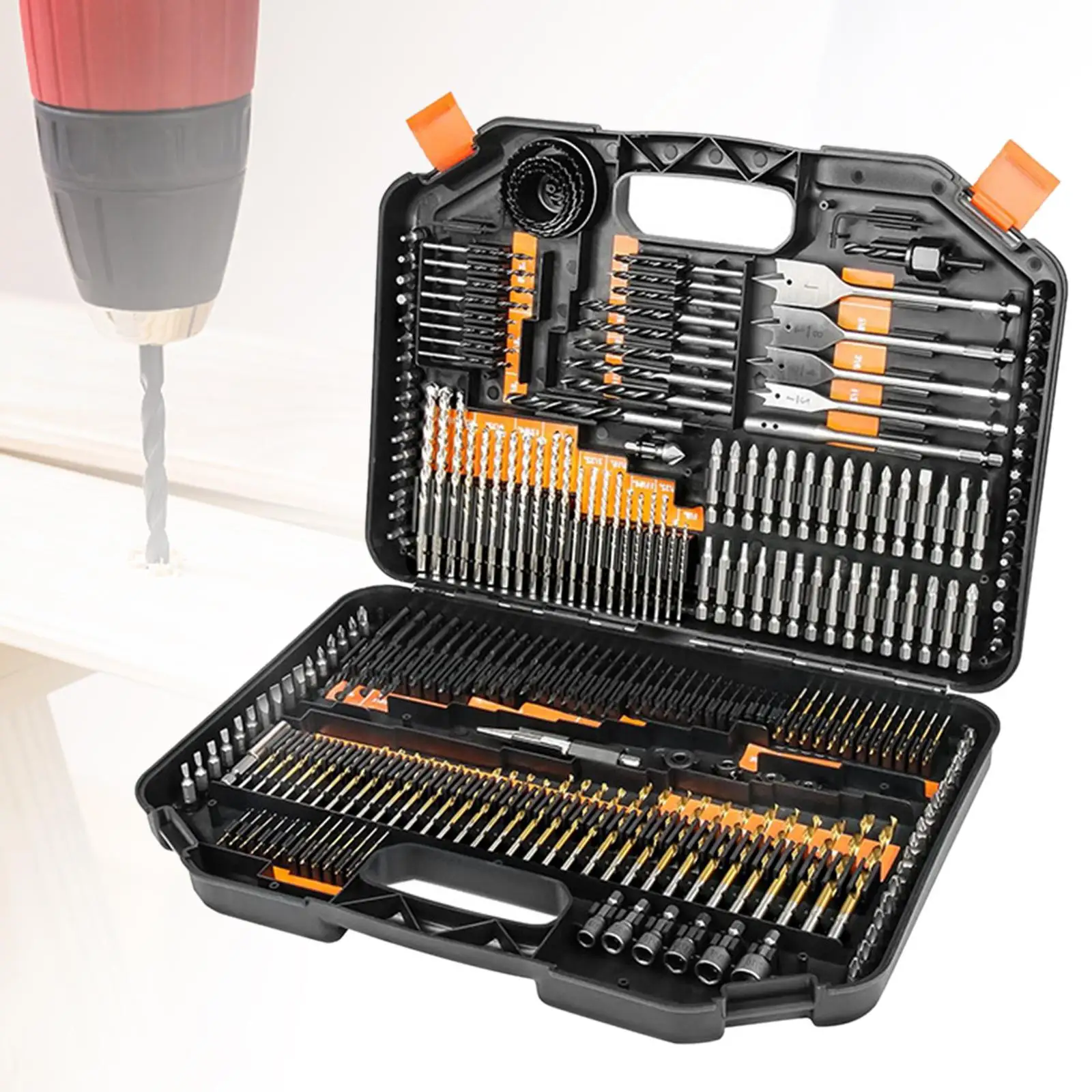 246Pcs Drill Bit Set Countersink Drill Bit for Brick Masonry