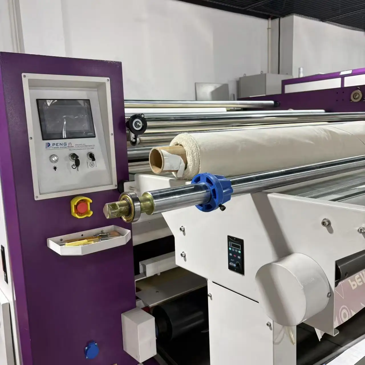 Pengda 1600mm Heat Transfer Machine with Drum Roll to Roll Calender for Jersey Polyester Fabric Printing