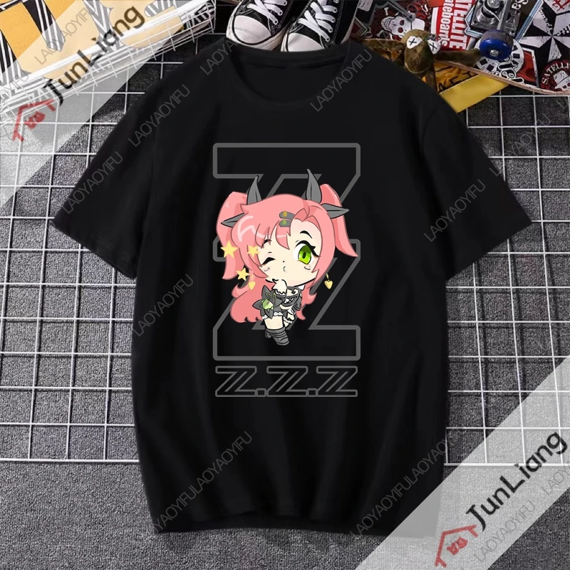 

Kawaii Zenless Zone Zero футболка ACG ARPG игровой фанат косплей футболка с графическим рисунком повседневная модная уличная одежда унисекс