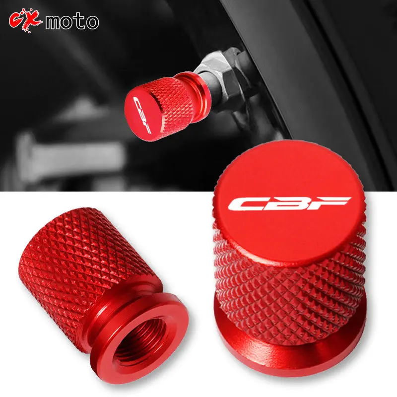 For Honda CBF 125 150 250 500 600 600s cbf1000 Red Wheel Tire Valve Stem Airtight Covers Cap Universal Motorcycle Accessories