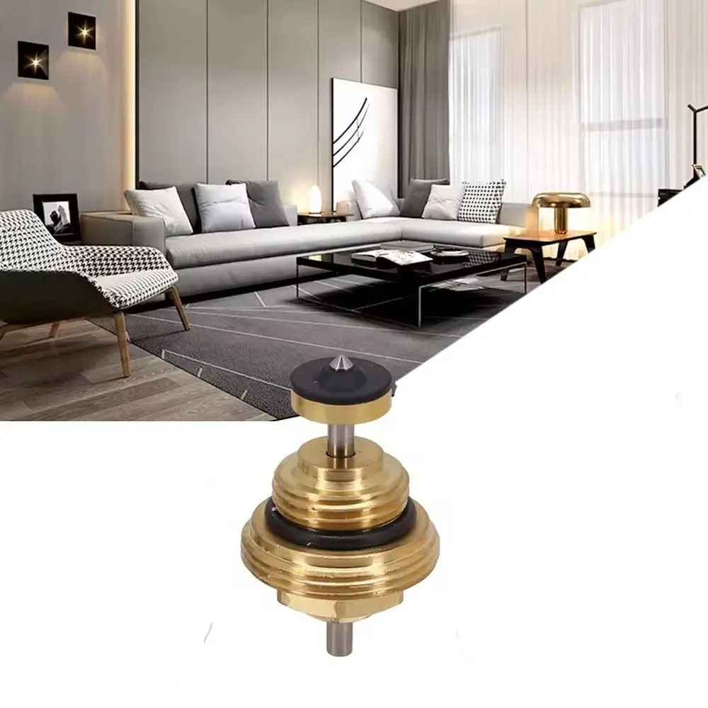 Brass Heating Circuit Distributor Valve Insert M30x1.5 Corrosion Resistant Return Pin Valve Core Replacement 1/2 3/8