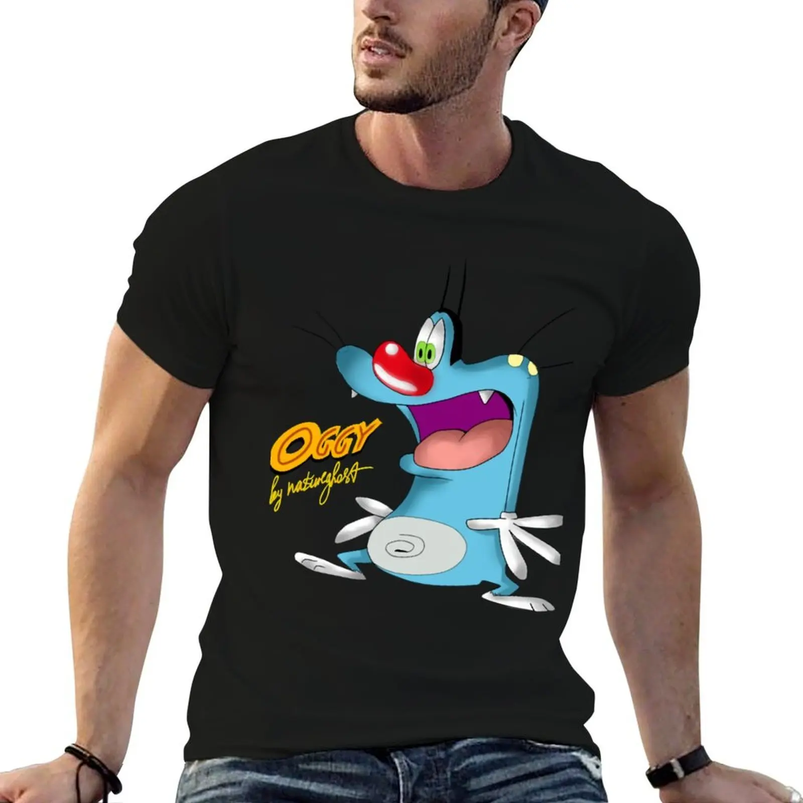 

Birthday Gifts Oggy T-Shirt t shirt for man essential t shirt printed t shirts for man T-Shirt