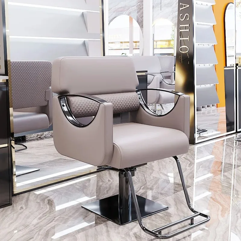 

Elegant Modern Barber Chair Swivel Inox Design Professional Salon Chair Height Modern Sillas De Barberia Barber Accessories