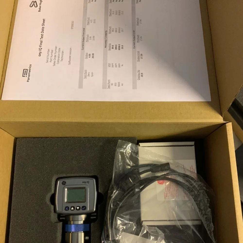 2025 منتجات مميزة العلامة التجارية الجديدة GE Panametrics oxy.IQ جهاز إرسال الأكسجين OXY.IQ-312-0 شاشة تعمل بحلقة سلكين من 4 إلى 20 مللي أمبير مع #5