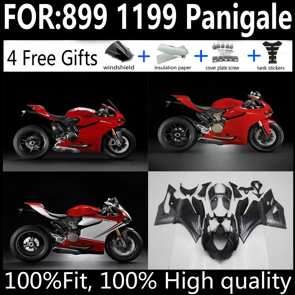 

Ducati 899 1199 Panigale 2012-2015 Fairings Kit 12 13 14 15 ABS Plastic Injection Bodywork Cowling Set Full Body Replacement