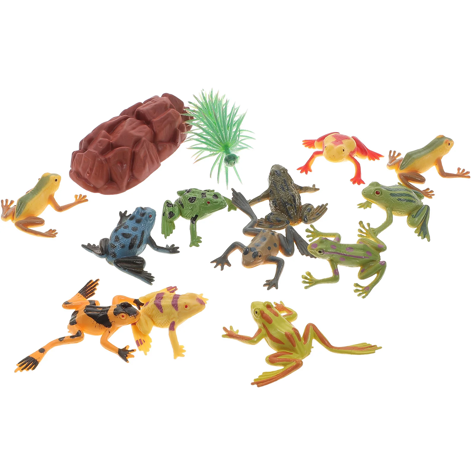 12 Pcs Model Stress Plaything Animal Shape Toy Anxiety Relief Amphibious Anti-stree