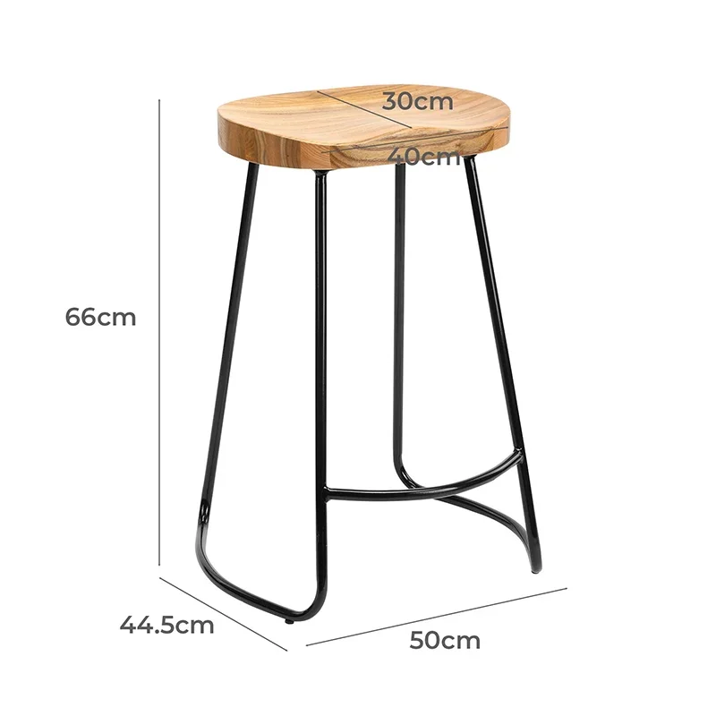 Zähler Hocker Nordic Morden Design Holz Sitz Barhocker 66CM Hohe Barhocker Stuhl Für Küche Restaurant Esszimmer Bar