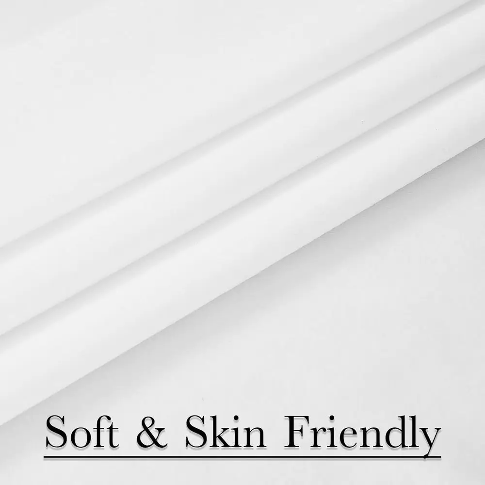 Rideaux longs de luxe en velours blanc 108 avec onglets arrière, traitements de fenêtre de confidentialité pour le salon, ensemble de 2 panneaux, 52 de large