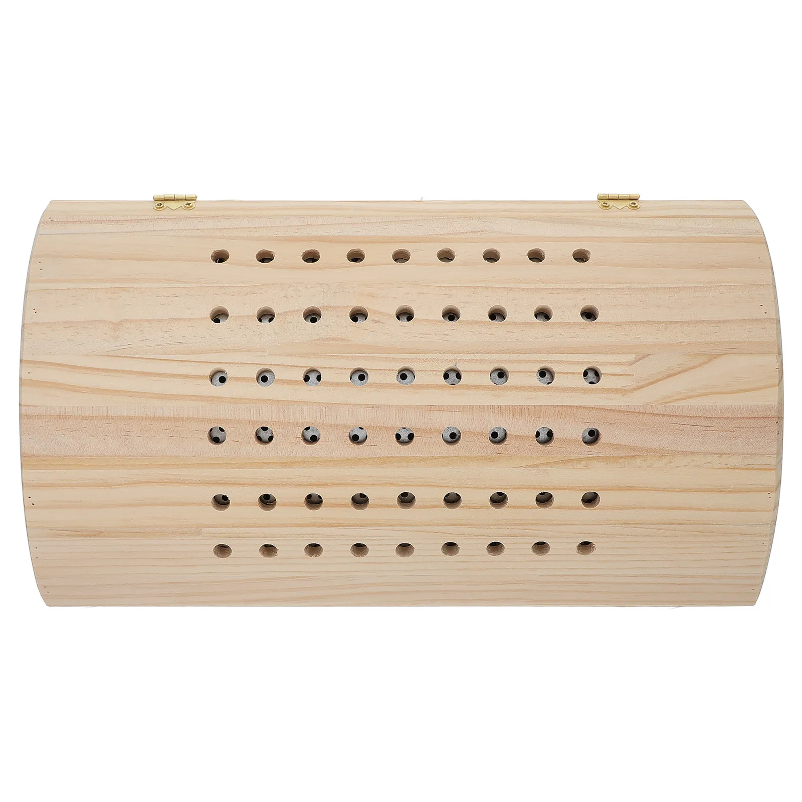 Wooden Moxibustion Lumbar Pillow Comfortable Cervical Neck Roll Pillow Sleep Accessory Reusable Massage Household Neck Cushion
