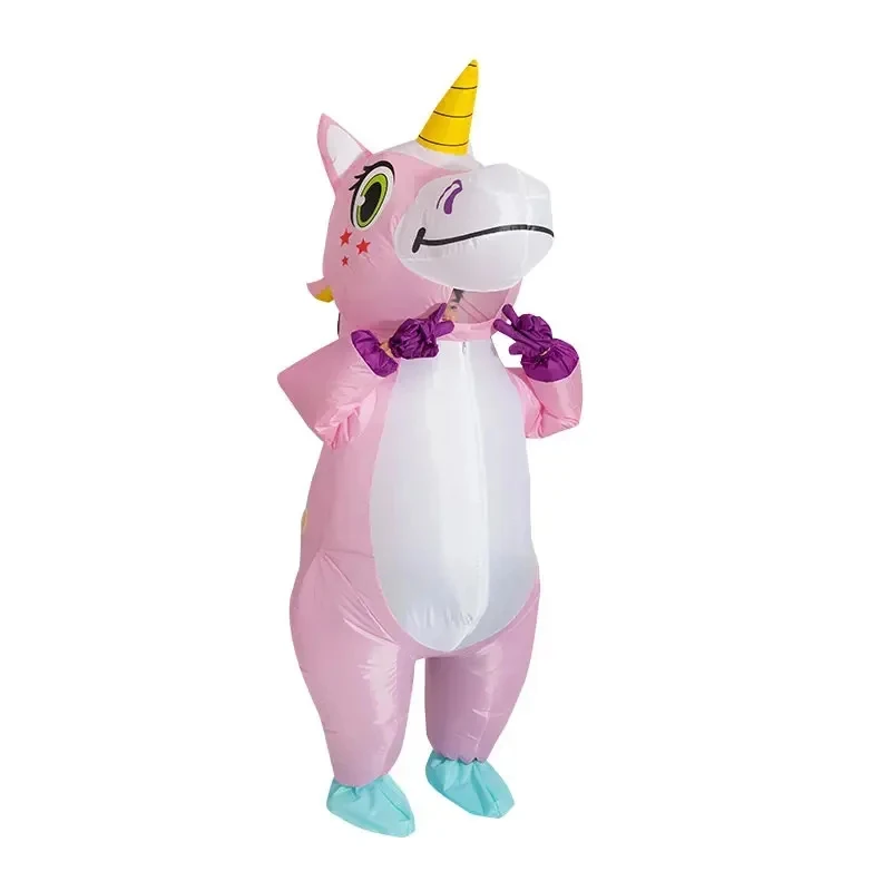 e,4;v'6\k/Pink Rainbow Unicorn Inflatable Costume Anime Cosplay Full Body 9184TDLW Adult Costumes5;g'8.n/3\ view 5