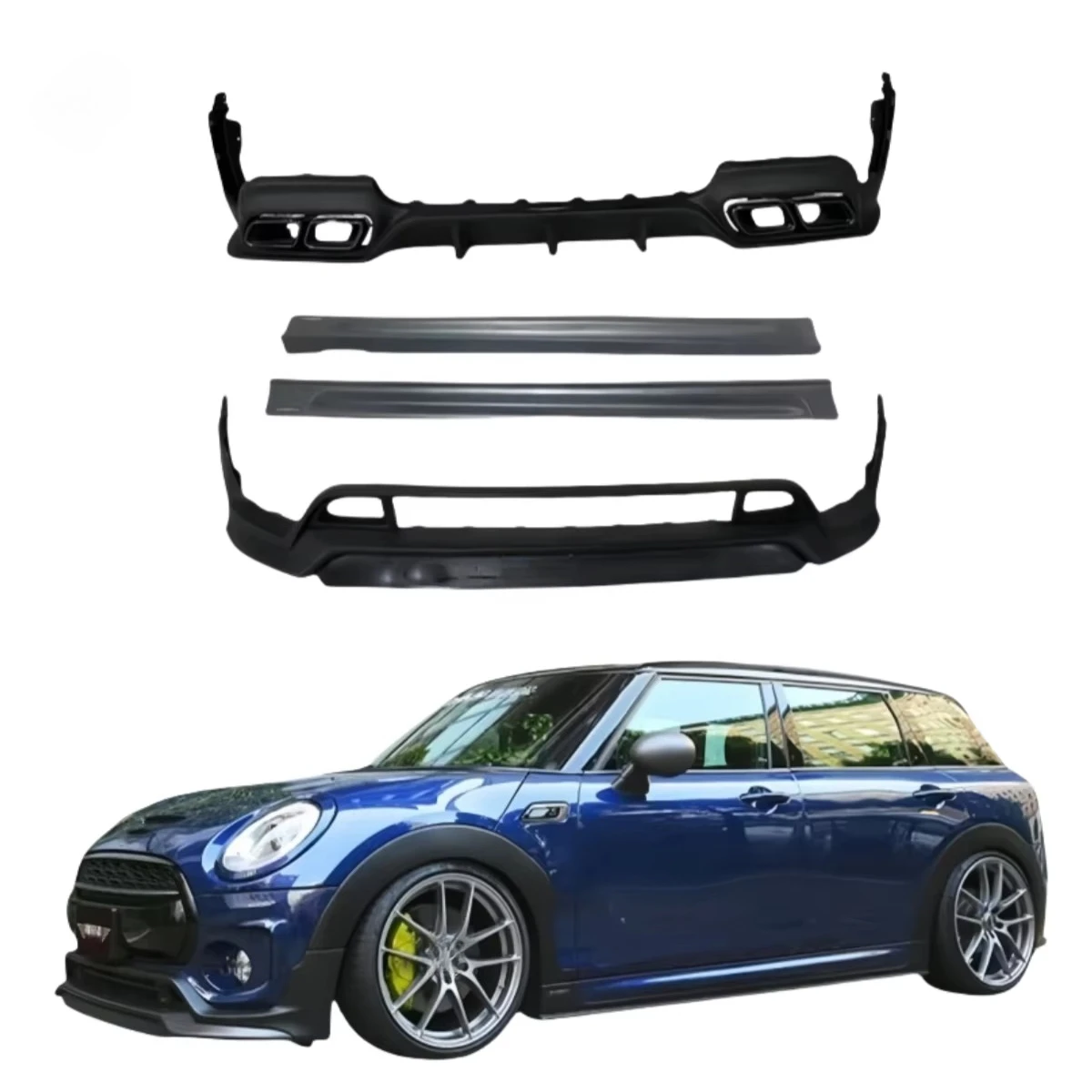 For Mini Cooper S Body Kit CLUBMAN F54 New Carbon Fiber Front Lip Side Skirt Rear Diffuser Bumper Upgrade Fender