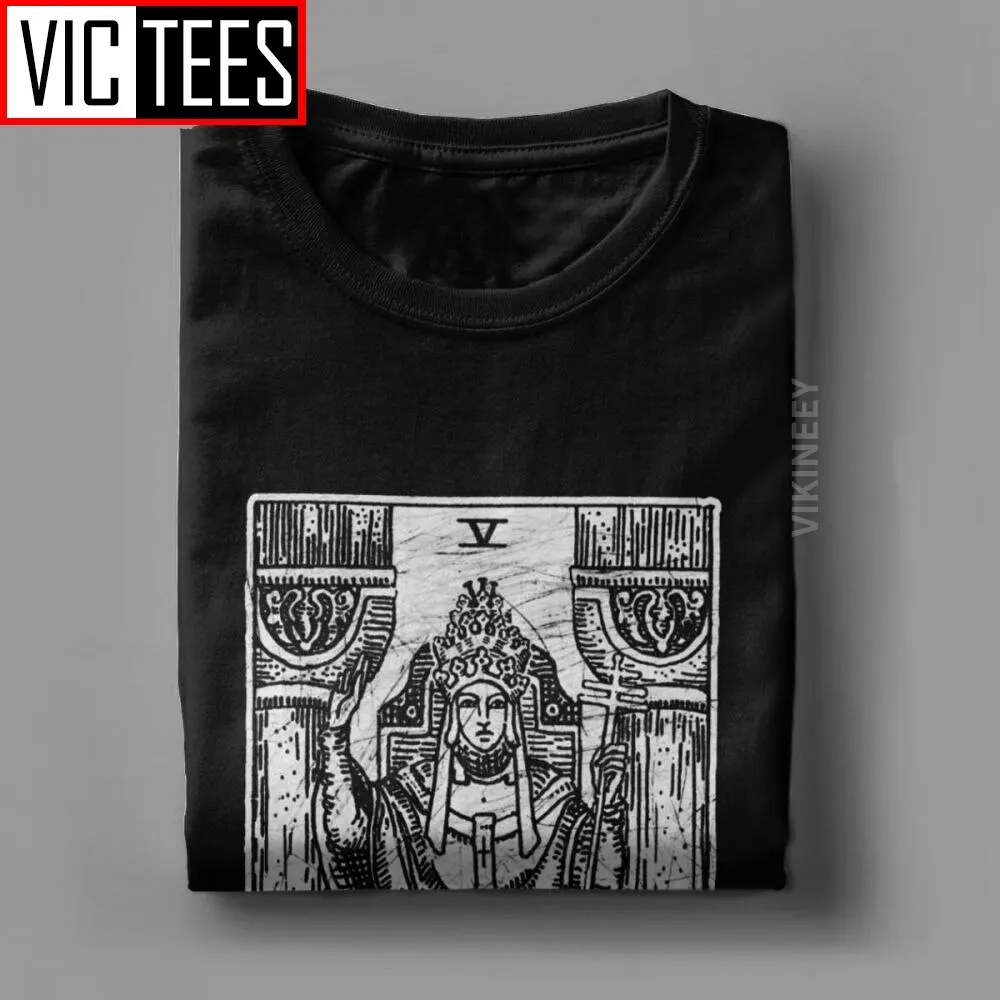 The Hierophant Tarot Card Tshirt Major Arcana  Telling Occult Men T-Shirt Pure Cotton