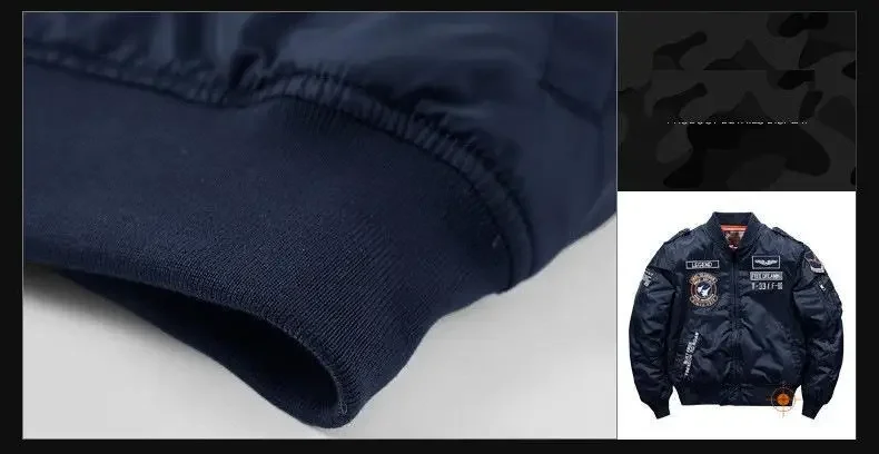 Winter Hip Hop Thick Warm Jacket Men High Quality Military Motorcycle Ma-1 Aviator Pilot Coats Male Baseball Bomber Jacket 27 S36254c035a744e53ae786fbe44451776a