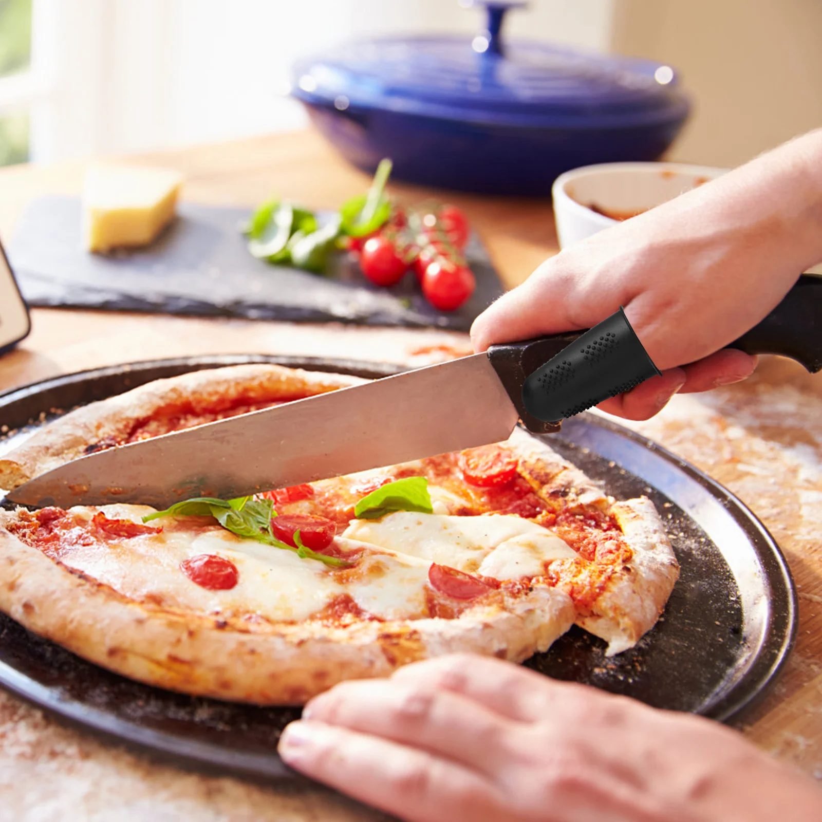 

12Pcs Heat Resistant Silicone Finger Tips Guard Comfortable Fit Finger Sleeves for Sewing Crafting Handling Hot Pans Reusable