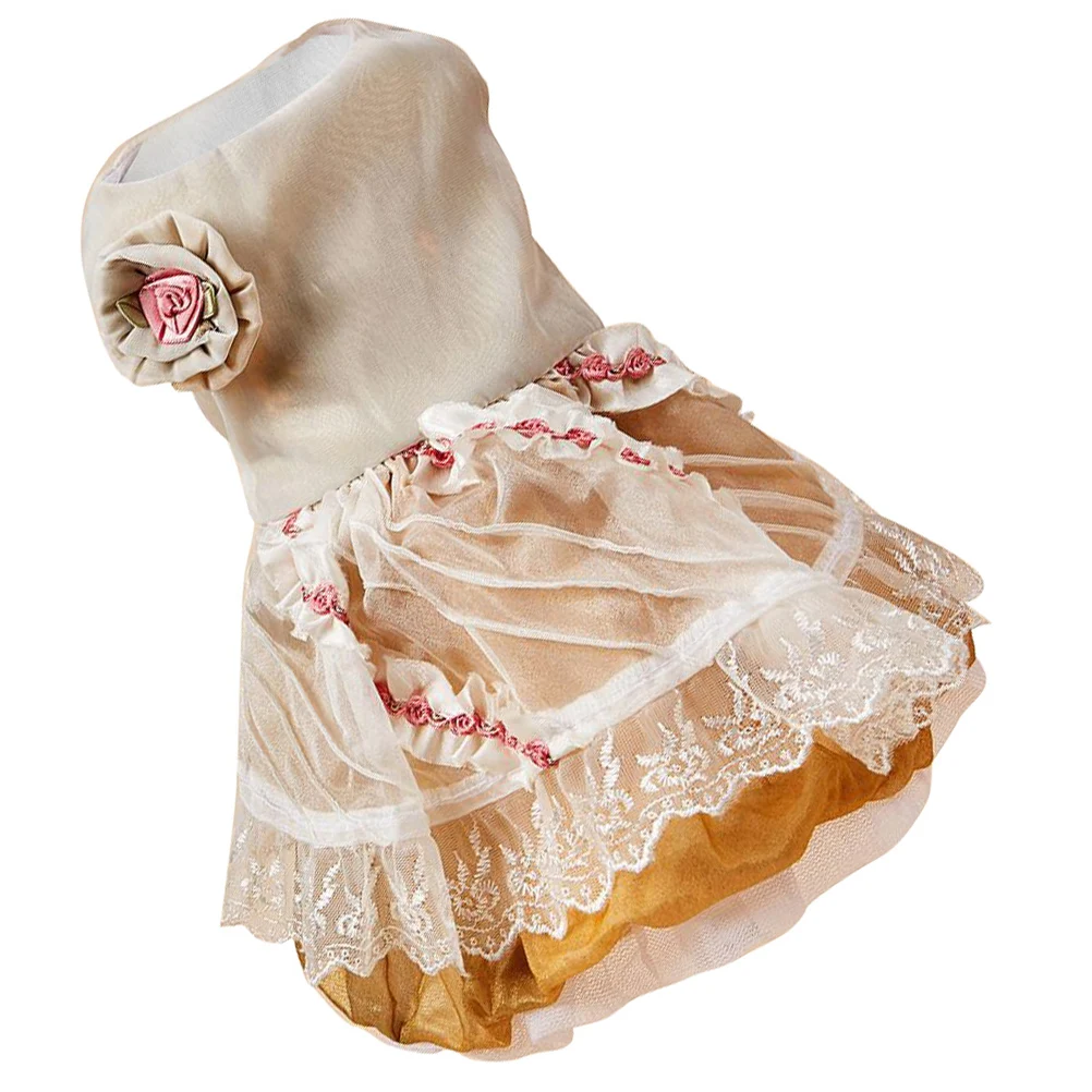 

Dog Dress Adorable Clothes Slip Skirt Christmas Puppy Costume Formal Satin Party Bride Pet Outfit Fashionable Dog Skirt Holiday