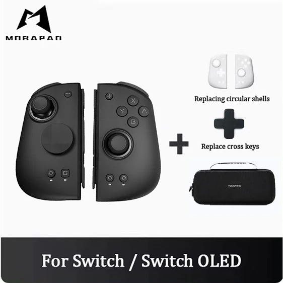 MOBAPAD M6s Gemini Bluetooth draadloze gamecontroller met detectiegjoystick Gamepad voor Nintendo Switch / Switch OLED